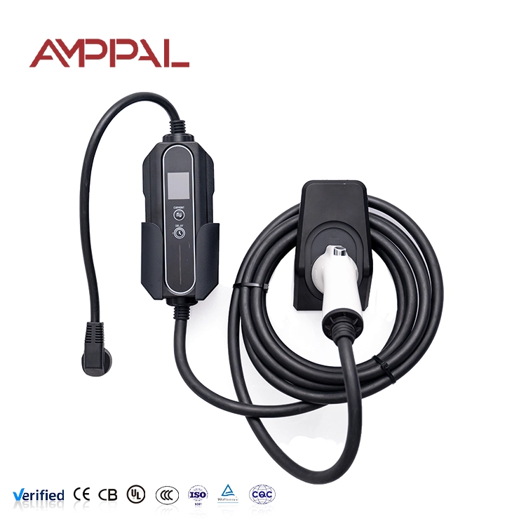 Seyahat ve Ev Şarjı için Akrilik Tasarımlı 11kW Taşınabilir AC Elektrikli Araç Şarj Cihazı