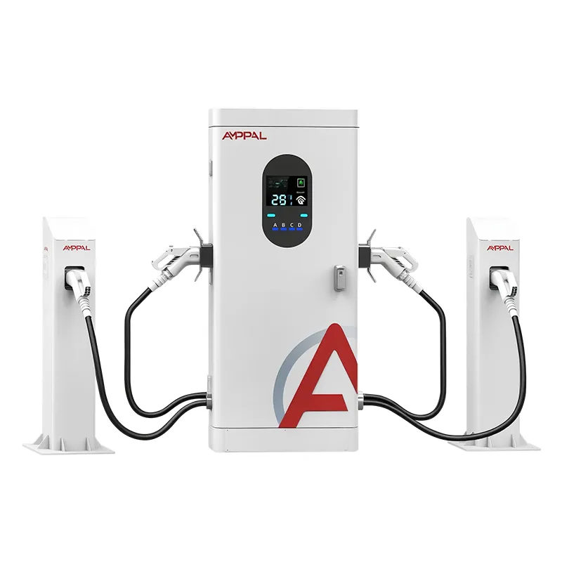 Ticari Filolar için 160kW Çok Konnektörlü DC Hızlı EV Şarj İstasyonu