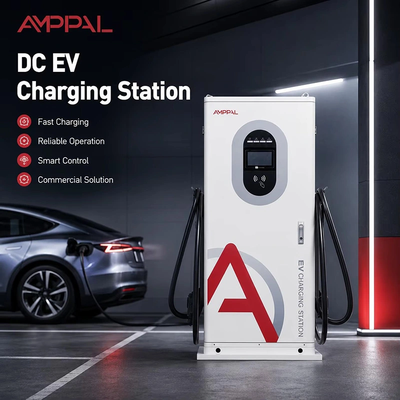 Halka Açık Otopark için 40kW Ticari Entegre DC EV Şarj İstasyonu