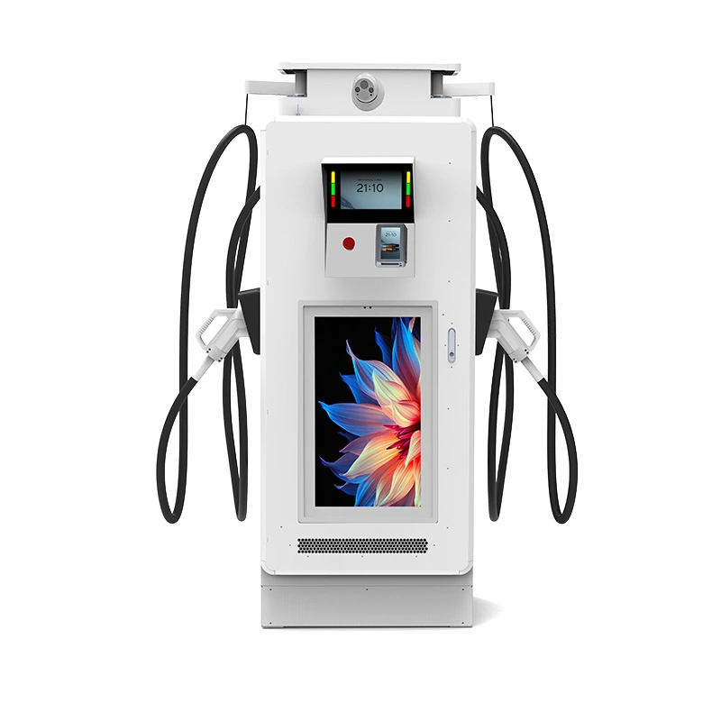 Halka Açık Şarj için Dijital Ekranlı 60kW DC EV Hızlı Şarj Cihazı
